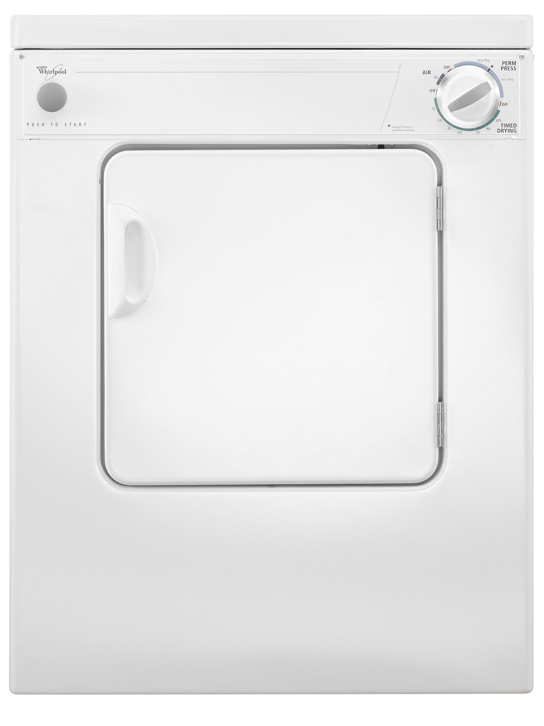 Whirlpool LDR3822PQ 3.4 Cu. Ft. Front Load Electric Compact Dryer